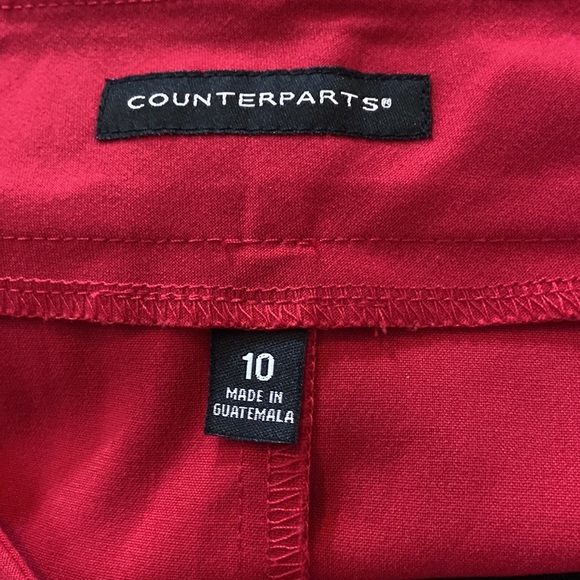 Counterparts Women’s Red Skirt With Split Size 10 - Picture 7 of 9